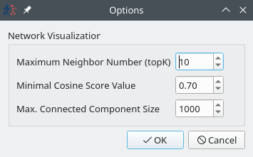 Example of a add visualisation dialog